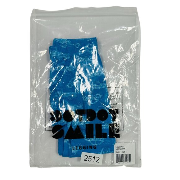 Dot Dot Smile White Blue Vintage Cars Trucks Bug VW Legging Size Toddler 12/24M - Picture 4 of 7